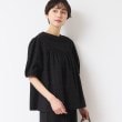 デッサン(レディース)(Dessin(Ladies))の【インド刺繍・セットアップ可能・洗える】クルーネックブラウス ブラック(019)