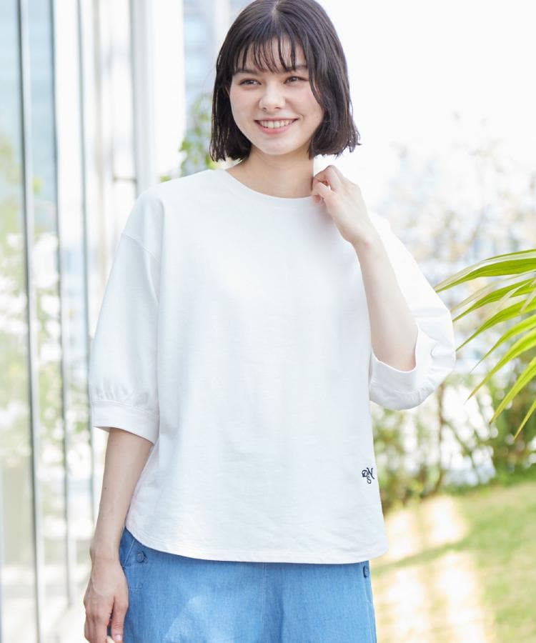 デッサン(レディース)(Dessin(Ladies))の【360度可愛い・洗える】バックヘンリーカットソー（5分袖/XS～L）3
