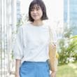 デッサン(レディース)(Dessin(Ladies))の【360度可愛い・洗える】バックヘンリーカットソー（5分袖/XS～L） ホワイト(002)