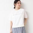 デッサン(レディース)(Dessin(Ladies))の【洗える】クロップド丈ロゴ半袖カットソー（S～L）2