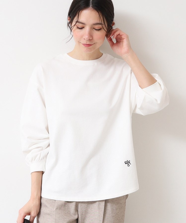 デッサン(レディース)(Dessin(Ladies))の【360度可愛い・洗える】バックヘンリーカットソー（9分袖/XS~L）1