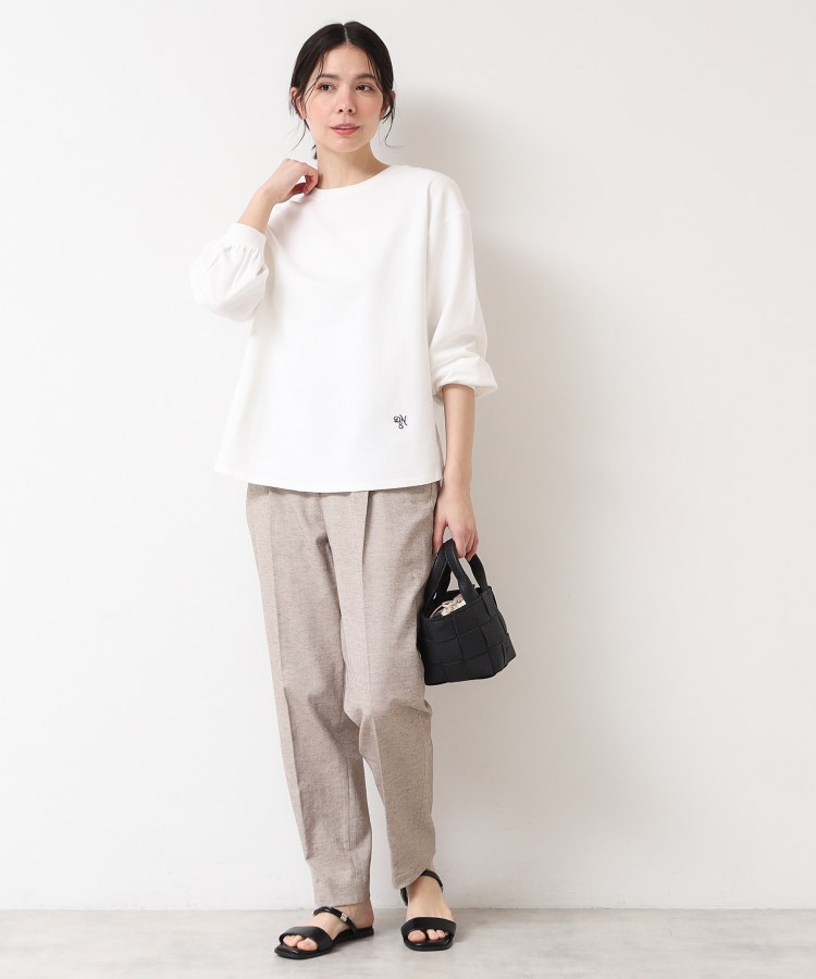 デッサン(レディース)(Dessin(Ladies))の【360度可愛い・洗える】バックヘンリーカットソー（9分袖/XS~L）3