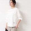 デッサン(レディース)(Dessin(Ladies))の【360度可愛い・洗える】バックヘンリーカットソー（9分袖/XS~L） ホワイト(002)
