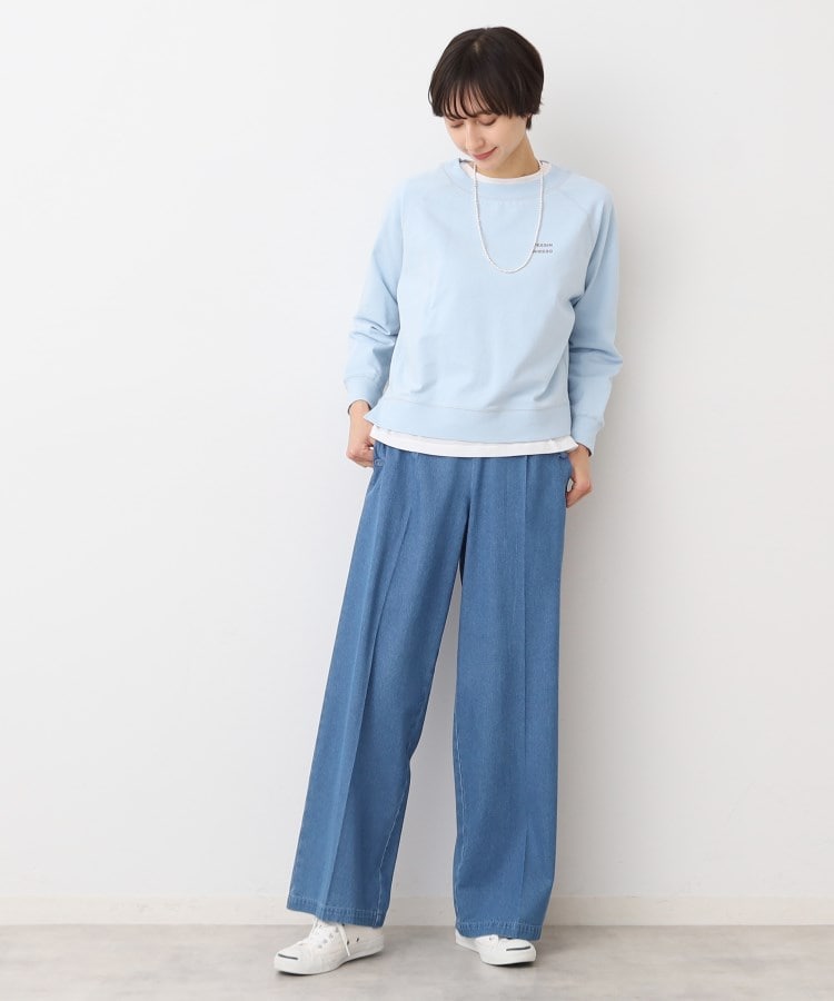 デッサン(レディース)(Dessin(Ladies))の【洗える】クロップド丈ロゴカットソー（S～L）10