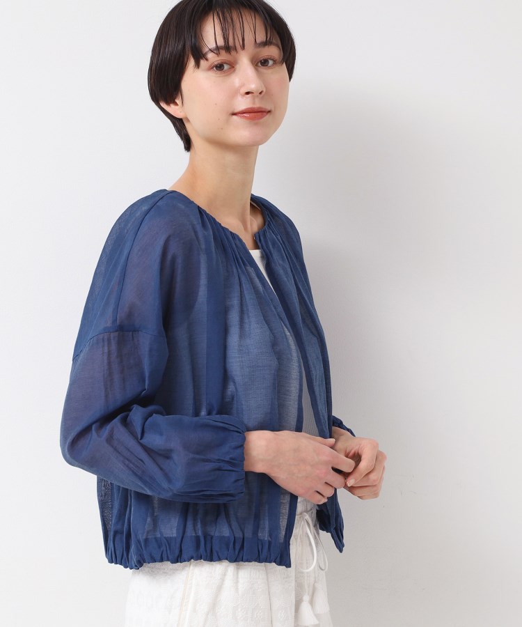 デッサン(レディース)(Dessin(Ladies))の【洗える】シアーデニムギャザージャケット5