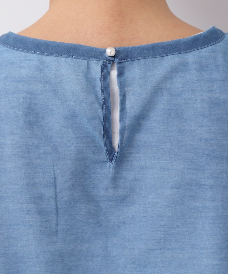 デッサン(レディース)(Dessin(Ladies))の【洗える】シアーデニムショート丈ブラウス13