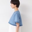 デッサン(レディース)(Dessin(Ladies))の【洗える】シアーデニムショート丈ブラウス10