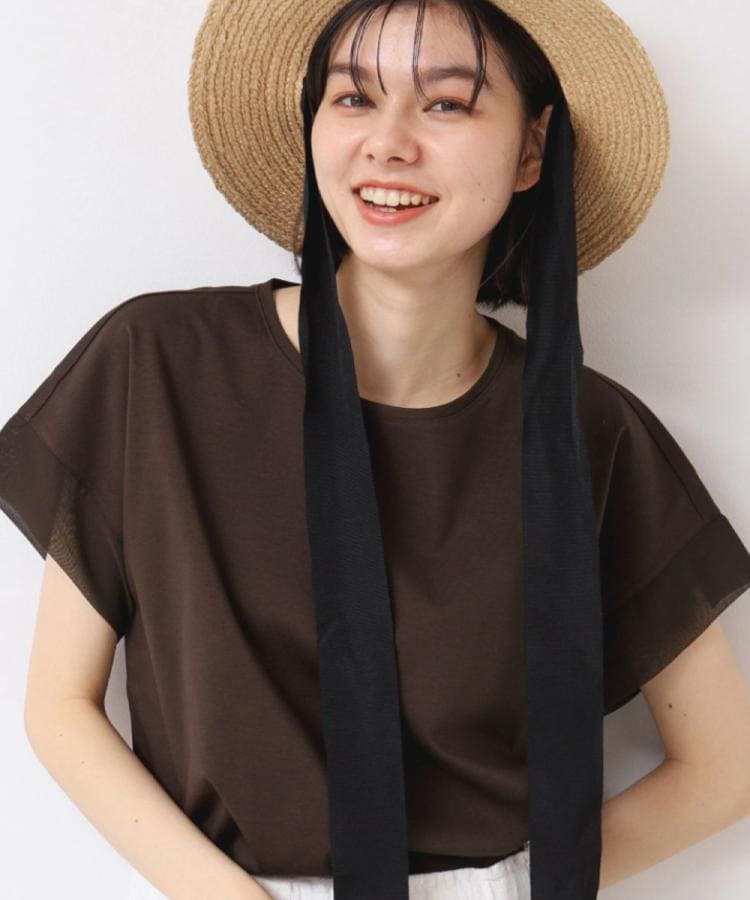 デッサン(レディース)(Dessin(Ladies))の【シリーズ累計8万枚！選べる5サイズ/6色展開/洗える】美光沢カットソー【オンにもオフにもちょうどいい】21