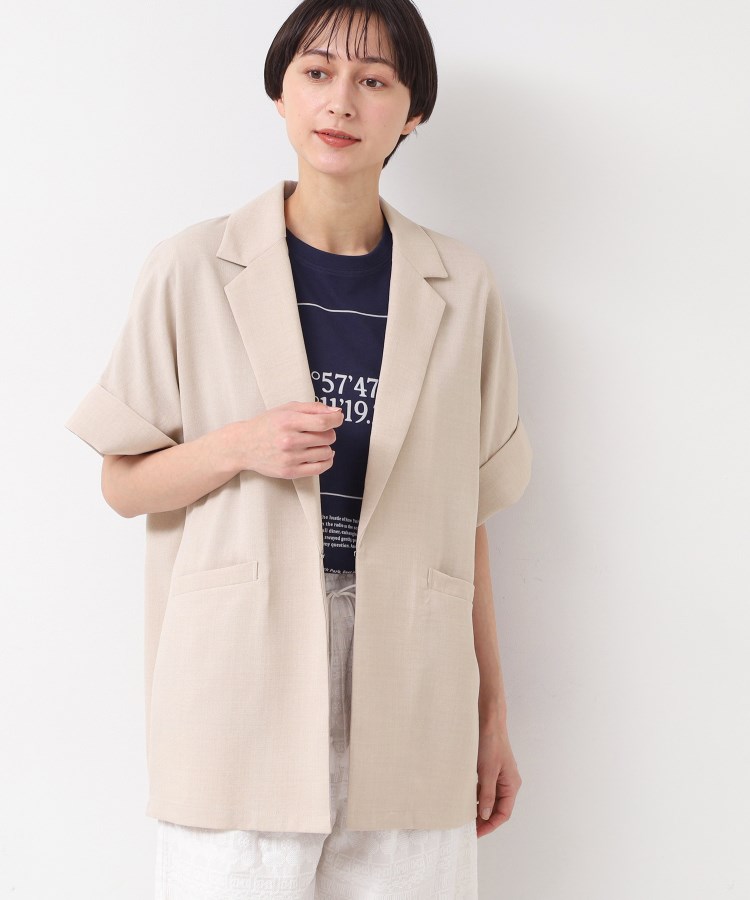デッサン(レディース)(Dessin(Ladies))の【洗える】半袖テーラードジャケット5