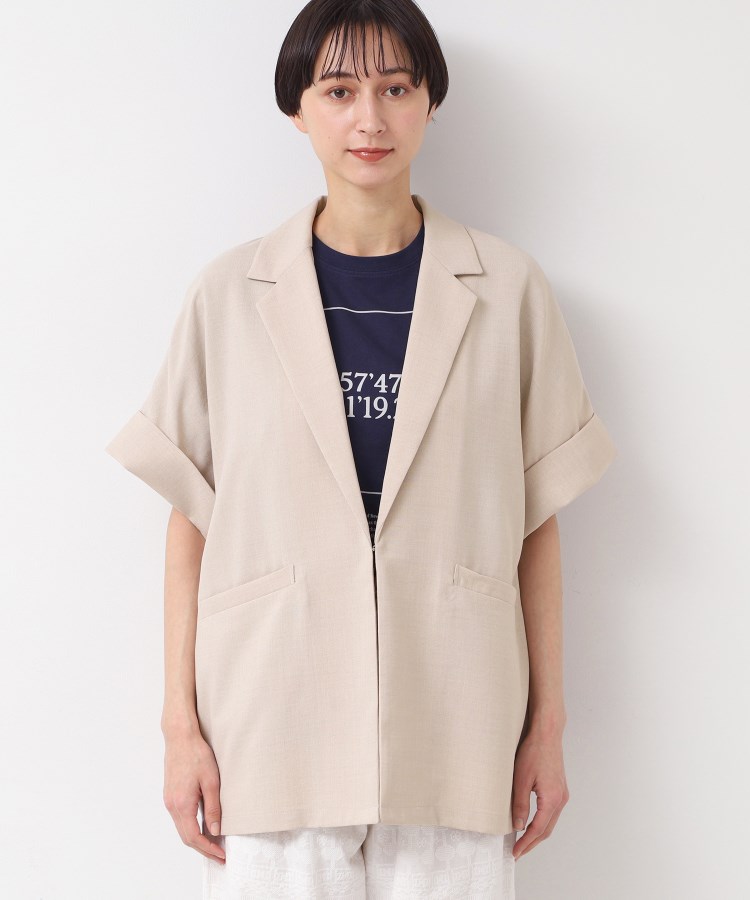 デッサン(レディース)(Dessin(Ladies))の【洗える】半袖テーラードジャケット9