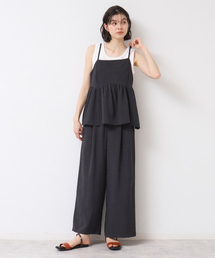 デッサン(レディース)(Dessin(Ladies))の【セットアップ可能・洗える】タック入りワイドパンツ（S～L）2