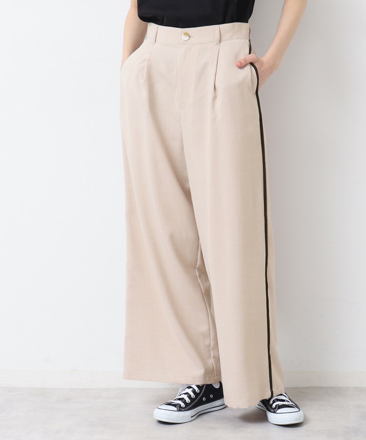 デッサン(レディース)(Dessin(Ladies))の【セットアップ可能・洗える】タック入りワイドパンツ（S～L）11