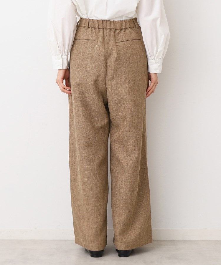 デッサン(レディース)(Dessin(Ladies))の【後ろゴム・洗える・セットアップ可能】タック入りワイドパンツ（S～L）11