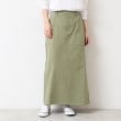 デッサン(レディース)(Dessin(Ladies))の【洗える・後ろゴム】コットンスカート オリーブグリーン(026)