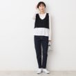 デッサン(レディース)(Dessin(Ladies))の【洗える】クロップド丈Vネックニットベスト6