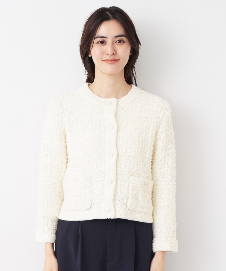 デッサン(レディース)(Dessin(Ladies))の【春SALE・洗える】ニットツィードカーディガン12