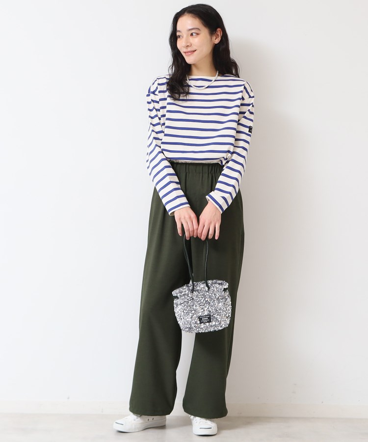 デッサン(レディース)(Dessin(Ladies))の【ウエストゴム・洗える】裾ドロスト付きパンツ（S～L）7