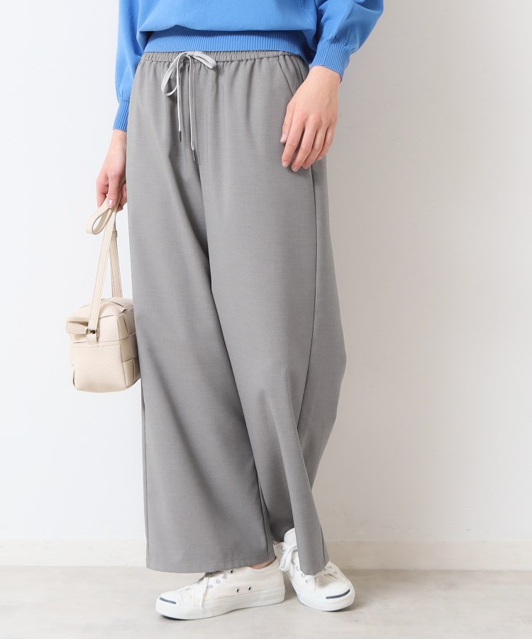 デッサン(レディース)(Dessin(Ladies))の【ウエストゴム・洗える】ドロストリラックスパンツ（XS～L）1