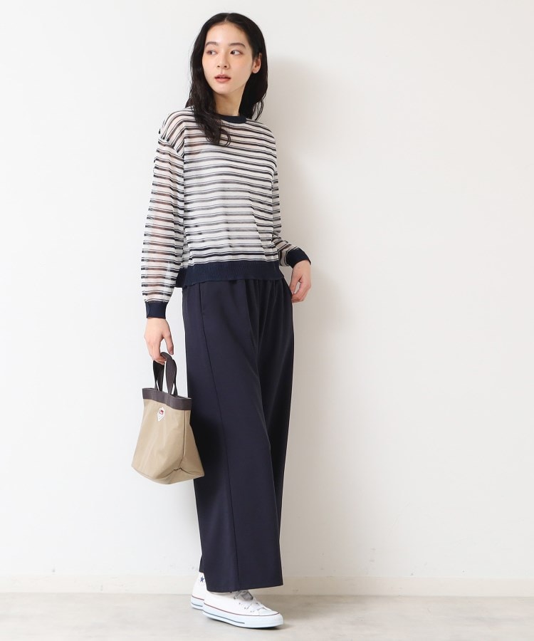 デッサン(レディース)(Dessin(Ladies))の【ウエストゴム・洗える】ドロストリラックスパンツ（XS～L）15