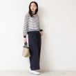 デッサン(レディース)(Dessin(Ladies))の【ウエストゴム・洗える】ドロストリラックスパンツ（XS～L）15