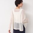 デッサン(レディース)(Dessin(Ladies))の【前後2WAY・洗える】ラメ入りオーバーサイズメッシュブラウス4