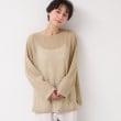 デッサン(レディース)(Dessin(Ladies))の【前後2WAY・洗える】ラメ入りオーバーサイズメッシュブラウス15