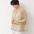 デッサン(レディース)(Dessin(Ladies))の【前後2WAY・洗える】ラメ入りオーバーサイズメッシュブラウス17