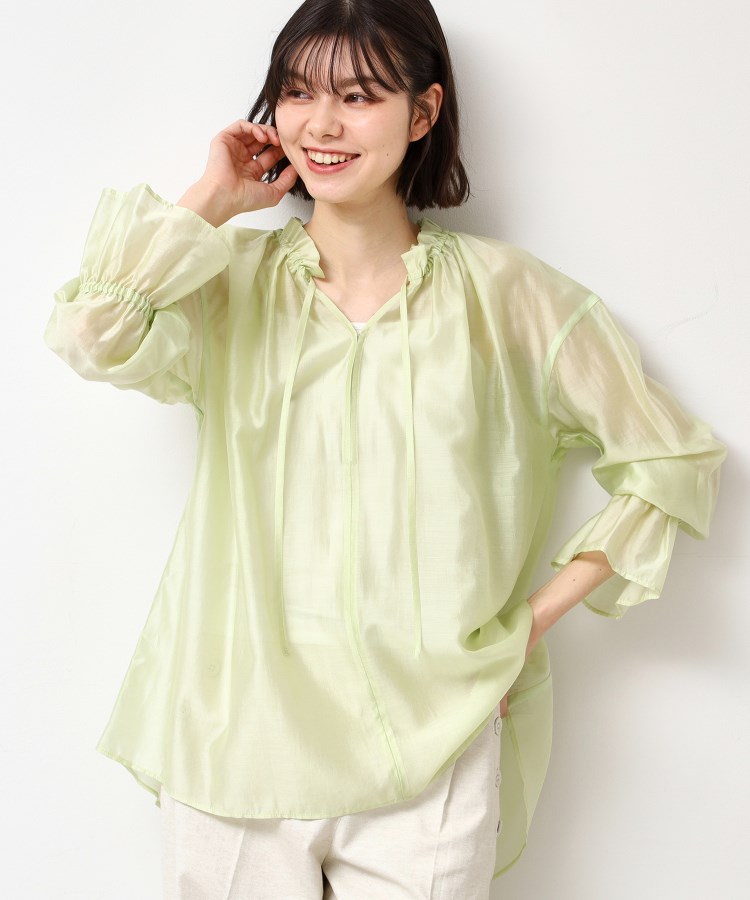 デッサン(レディース)(Dessin(Ladies))の【洗える】フリルリボンブラウス5