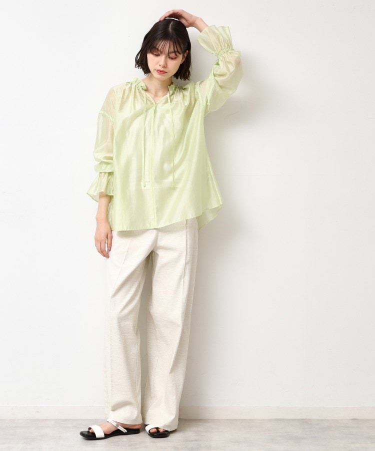 デッサン(レディース)(Dessin(Ladies))の【洗える】フリルリボンブラウス6