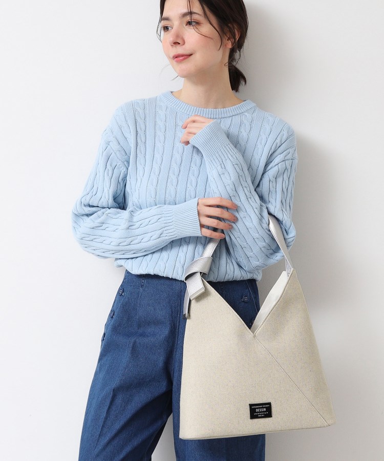 デッサン(レディース)(Dessin(Ladies))のトライアングルトート シルバー(506)