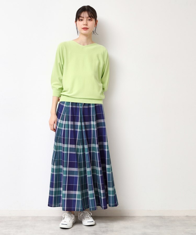 デッサン(レディース)(Dessin(Ladies))の【選べる7色展開・洗える】後ろボタンニットプルオーバー七分袖（XS～L）3
