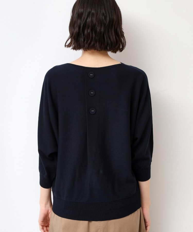 デッサン(レディース)(Dessin(Ladies))の【選べる7色展開・洗える】後ろボタンニットプルオーバー七分袖（XS～L）37