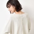デッサン(レディース)(Dessin(Ladies))の【選べる7色展開・洗える】後ろボタンニットプルオーバー七分袖（XS～L）6