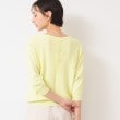 デッサン(レディース)(Dessin(Ladies))の【選べる7色展開・洗える】後ろボタンニットプルオーバー七分袖（XS～L）19