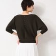 デッサン(レディース)(Dessin(Ladies))の【選べる7色展開・洗える】後ろボタンニットプルオーバー七分袖（XS～L）32