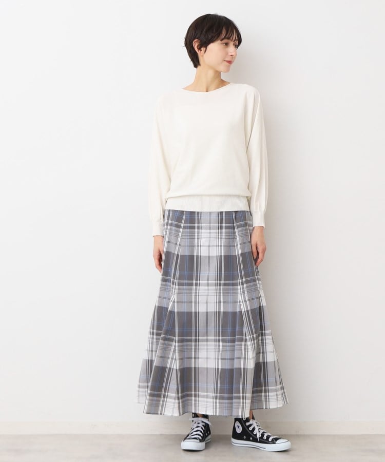 洗える】後ろボタンニットプルオーバー長袖(XS~L)(ニット 洗える】後ろボタンニットプルオーバー長袖(XS~L)(ニット