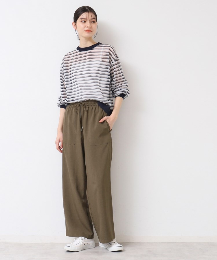 デッサン(レディース)(Dessin(Ladies))の【ウエストゴム】アウトポケット付きパンツ（XS～L）3