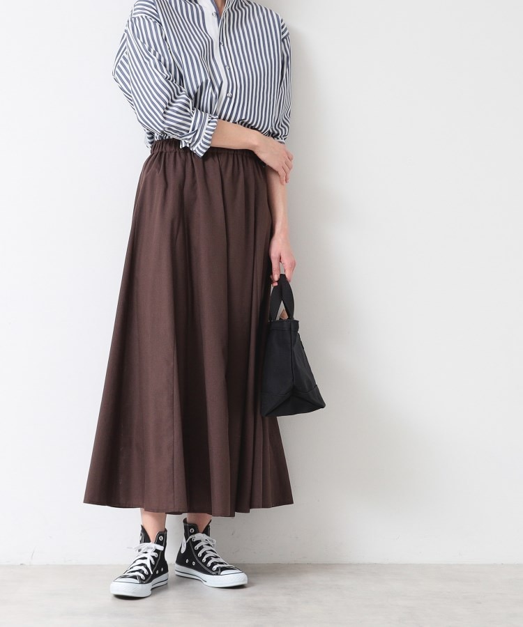 デッサン(レディース)(Dessin(Ladies))の【5色展開・ウエストゴム・洗える】エアリーフレアスカート（XS～L）13