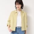 デッサン(レディース)(Dessin(Ladies))の【洗える・4サイズ展開】ポケット付きクロップド丈シャツ（XS～L） オーク(334)