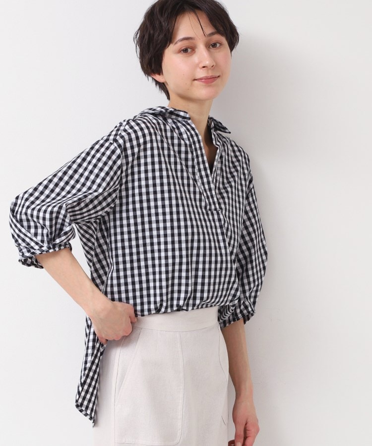 デッサン(レディース)(Dessin(Ladies))の【洗える・4サイズ展開】スキッパーシャツブラウス（XS～L）1