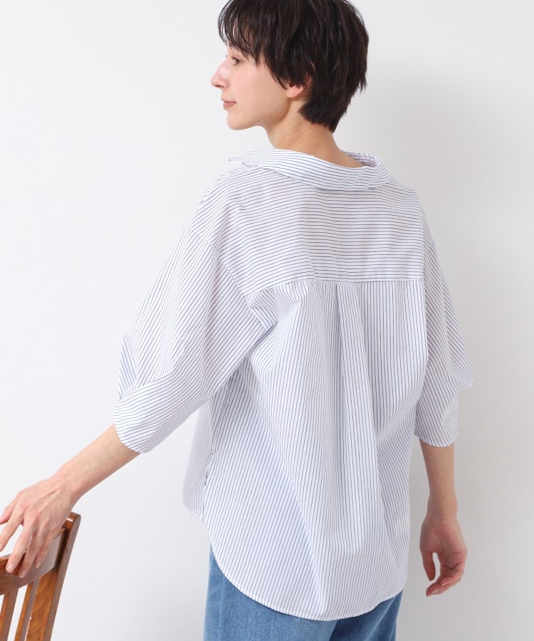 デッサン(レディース)(Dessin(Ladies))の【洗える・4サイズ展開】スキッパーシャツブラウス（XS～L）6