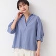 デッサン(レディース)(Dessin(Ladies))の【洗える・4サイズ展開】スキッパーシャツブラウス（XS～L）10