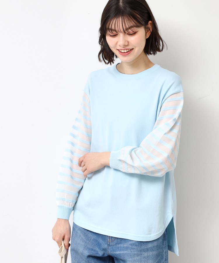 デッサン(レディース)(Dessin(Ladies))の【洗える】スリーブボーダーニット（S～L）6