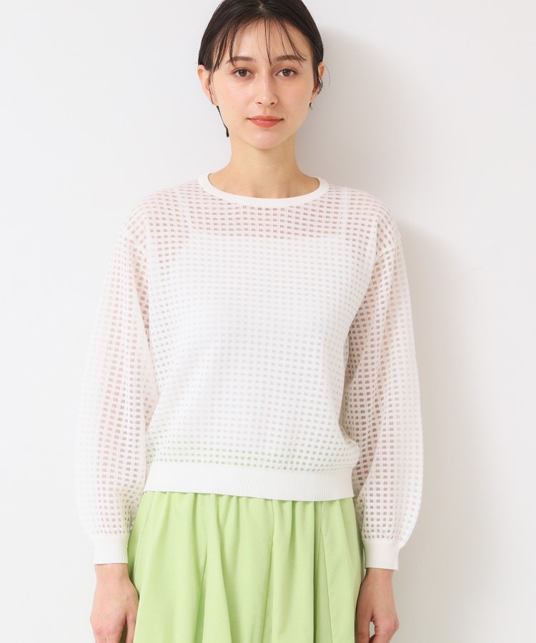 デッサン(レディース)(Dessin(Ladies))の【洗える】チェック柄シアーニット13