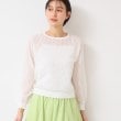 デッサン(レディース)(Dessin(Ladies))の【洗える】チェック柄シアーニット ホワイト(002)