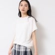 デッサン(レディース)(Dessin(Ladies))の【洗える・4サイズ展開】後ろボタンニットプルオーバーフレンチスリーブ1