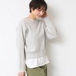 デッサン(レディース)(Dessin(Ladies))の【洗える】パール調付きクロップド丈ニット（S～L） グレー(012)