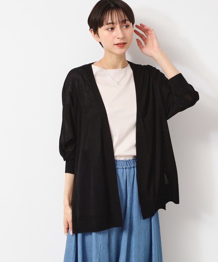 デッサン(レディース)(Dessin(Ladies))の【接触冷感・洗える】ドルマンスリーブひんやりカーディガン（S～L）7