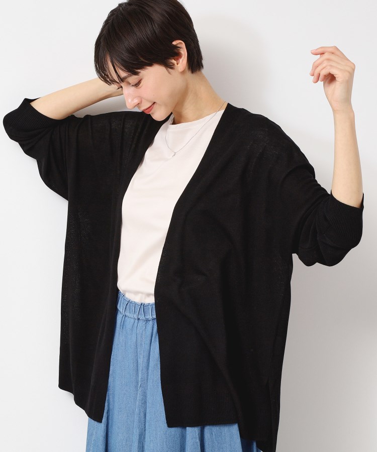 デッサン(レディース)(Dessin(Ladies))の【接触冷感・洗える】ドルマンスリーブひんやりカーディガン（S～L）8