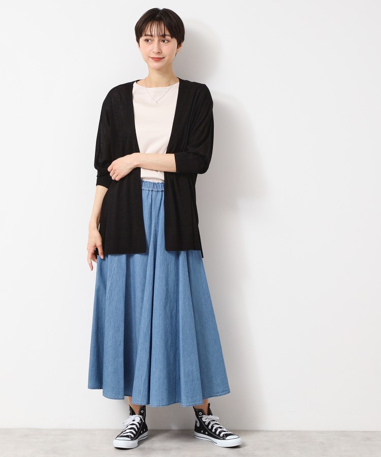 デッサン(レディース)(Dessin(Ladies))の【接触冷感・洗える】ドルマンスリーブひんやりカーディガン（S～L）9